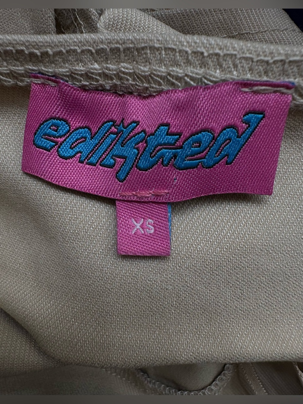 Edikted Beige Dara Halter Top - XS